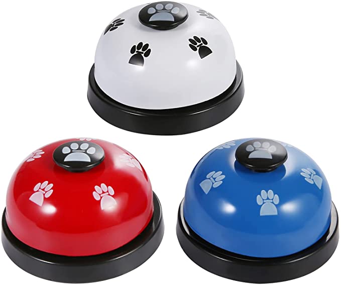 SLSON 3 Pack Pet Bell for Dog, Metal Dog Bell for Potty Training, Puppy Cat Door Bell Ring to Go Outs
