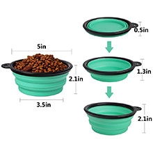3 models collapsible pet bowls