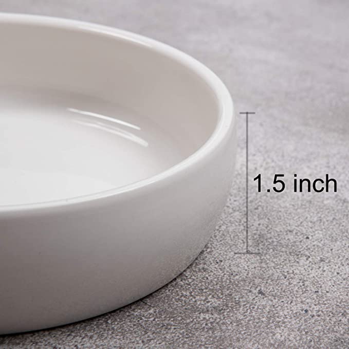 Ceramic Pet Bowl for Cats,Classic Ceramic Cat Dish Dog Bowls for Food and Water,12 Liquid Ounce