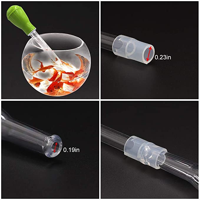 SLSON Coral Feeder Waste Cleaner for Fish Tank Multifunction Dropper Pipette Water Transfer Waste Rem