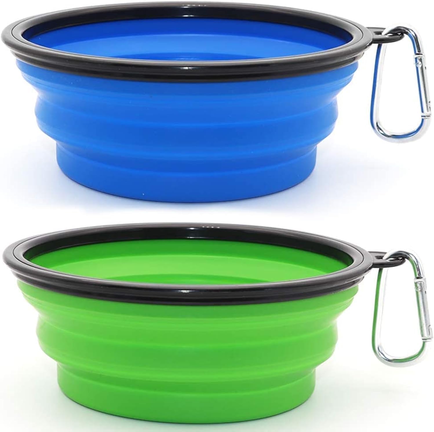 Dog Bowl Pet Collapsible Bowls, 2 Pack for Cats Dogs, Portable Pet Feeding Watering Dish for Walking 