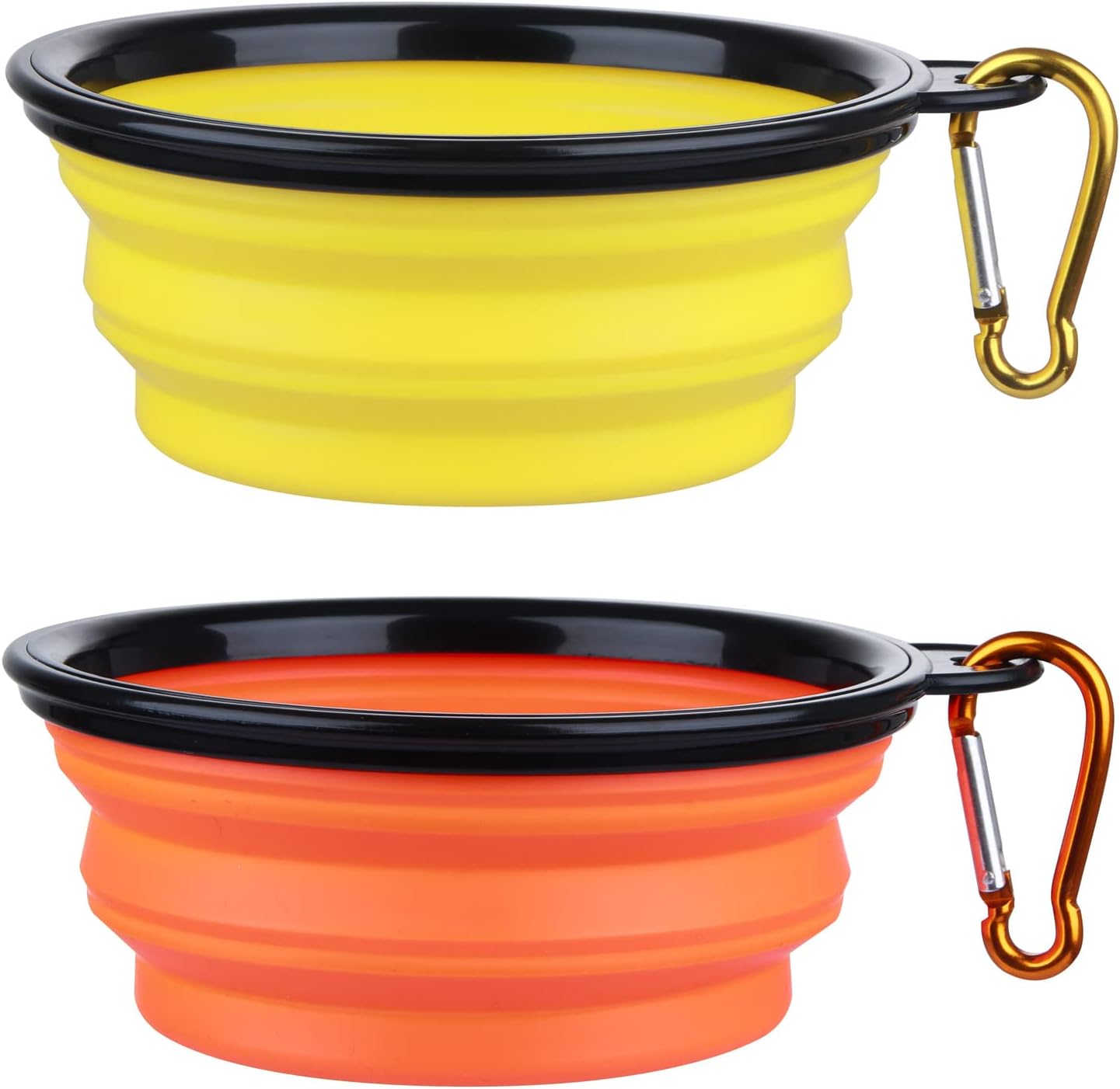 Dog Bowl Pet Collapsible Bowls, 2 Pack Collapsible Dog Water Bowls for Cats Dogs, Portable Pet Feedin