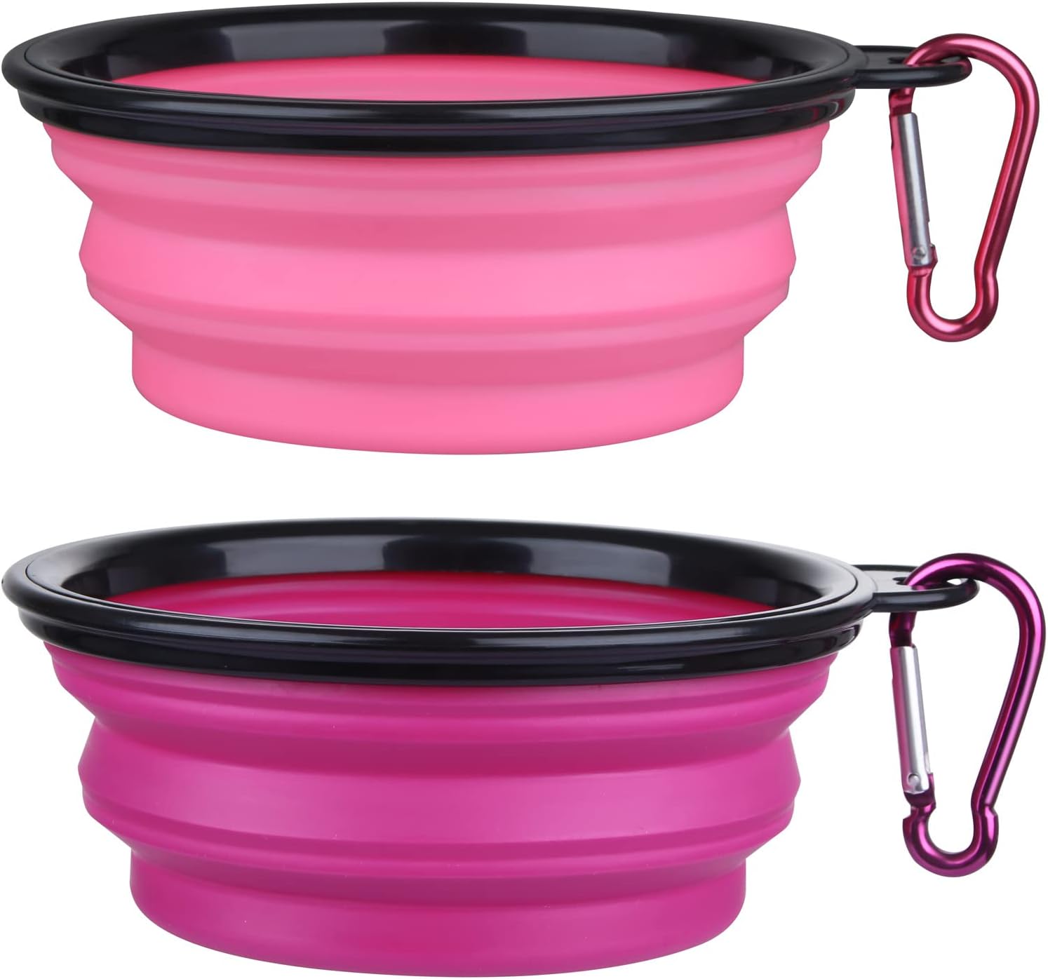 Dog Bowl Pet Collapsible Bowls, 2 Pack Collapsible Dog Water Bowls for Cats Dogs, Portable Pet Feedin