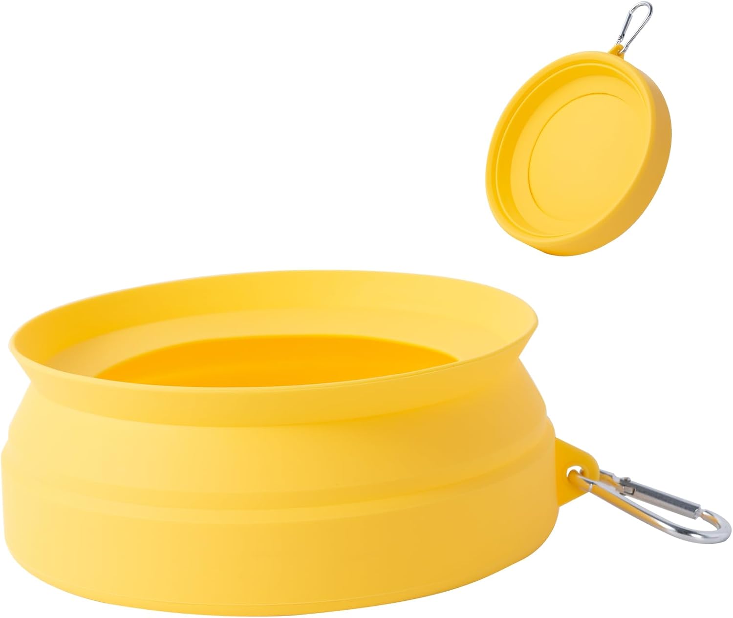 SLSON Spill Proof Dog Water Bowl for Cars,Collapsible No Splash Dog Travel Bowls Integrated Molding P