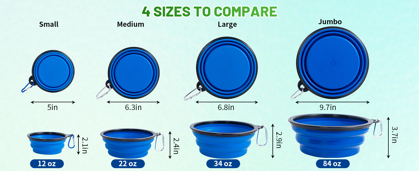 collapsible dog bowl