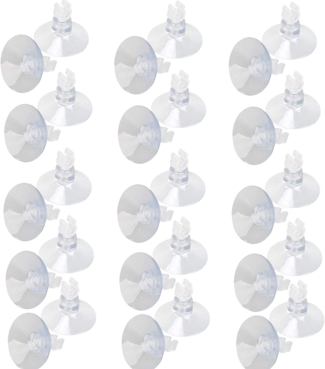 SLSON 30 Pack Aquarium Suction Cup Clips Airline Tube Holders Clamps Fish Tank Hose Holder Clips for 