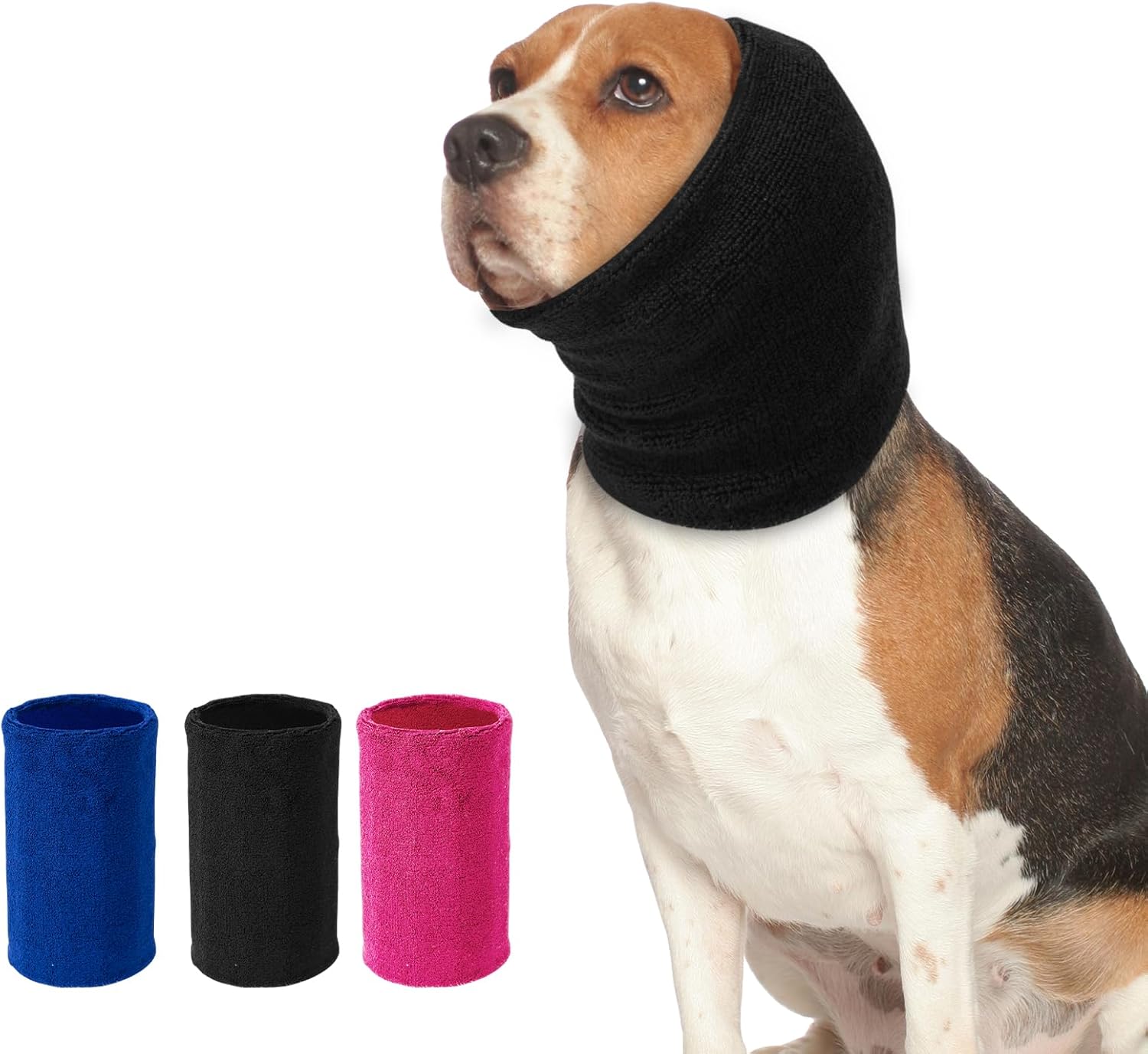 Dog Calming Hoodie Cat Anxiety Relief Cover,Double Layer Thickened Pet Ears Protector Soft Elastic Ne