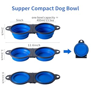dog dual bowl