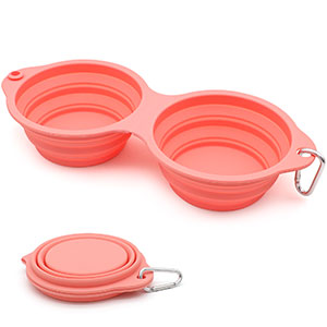 dog bowls pink
