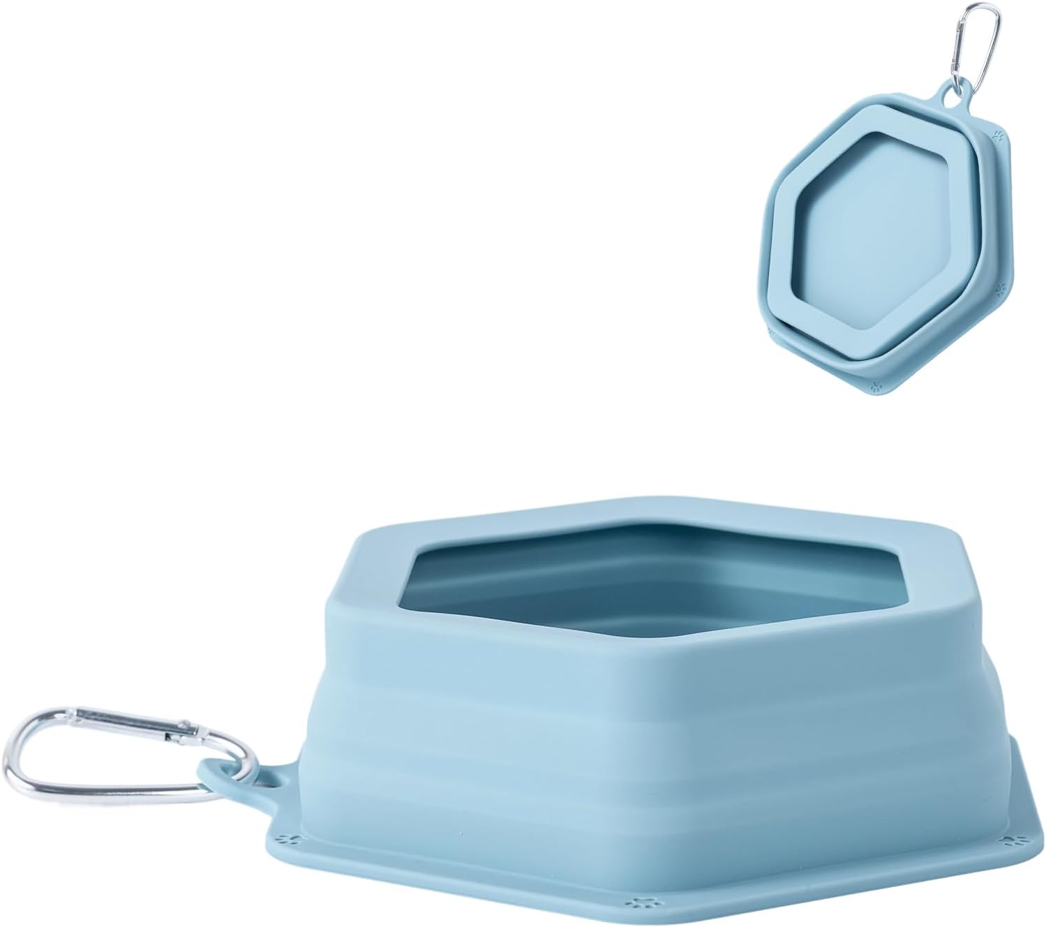 No Splash Dog Travel Bowls for Cars, Spill Proof Collapsible Dogs Water and Food Feeder Dispenser Int