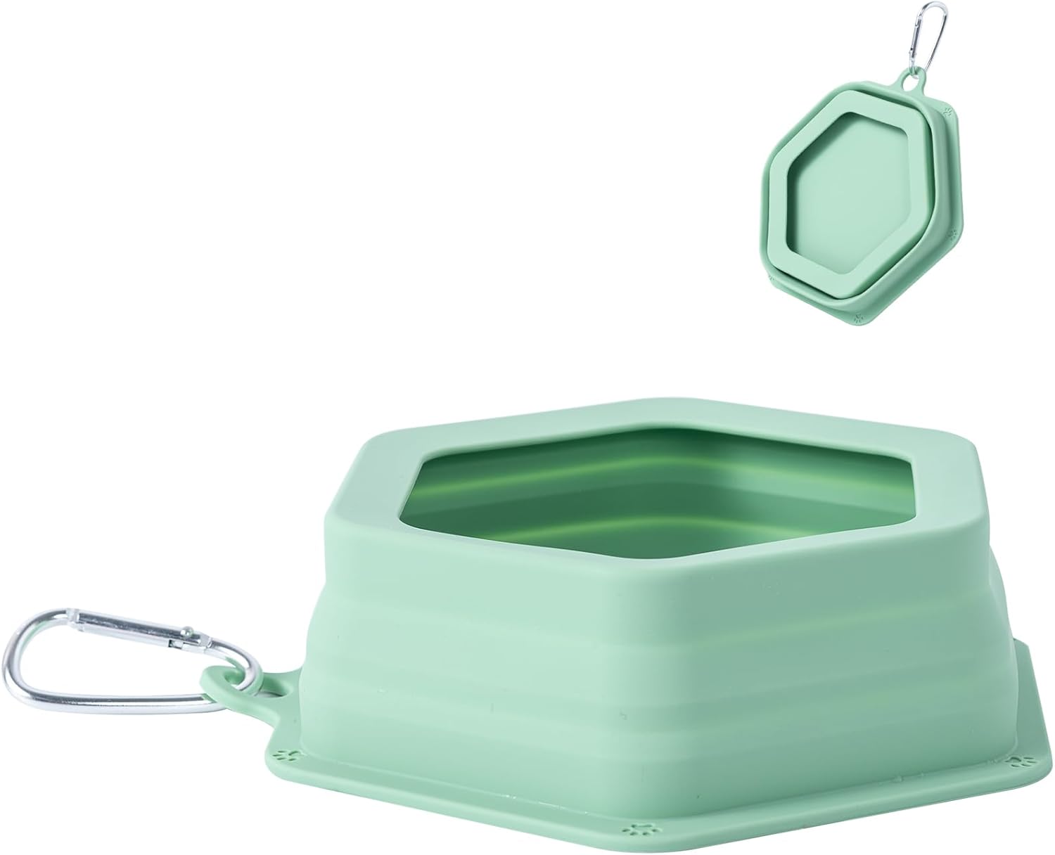 No Splash Dog Travel Bowls for Cars, Spill Proof Collapsible Dogs Water and Food Feeder Dispenser Int