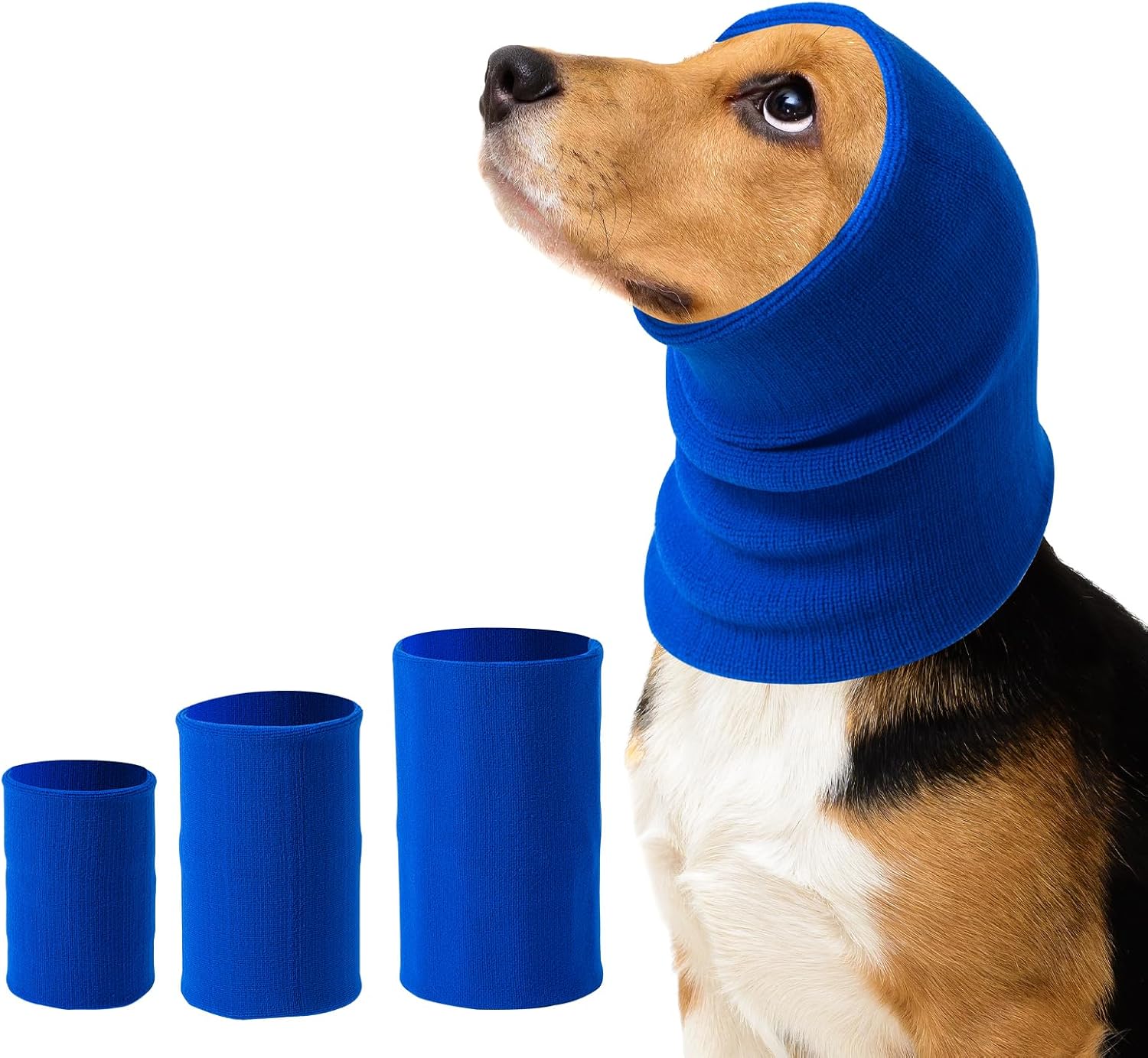 3Pack Dog Calming Hoodie for Small to Large Dogs High Elastic Pet Anxiety Relief Ear Wrap Cat Calming