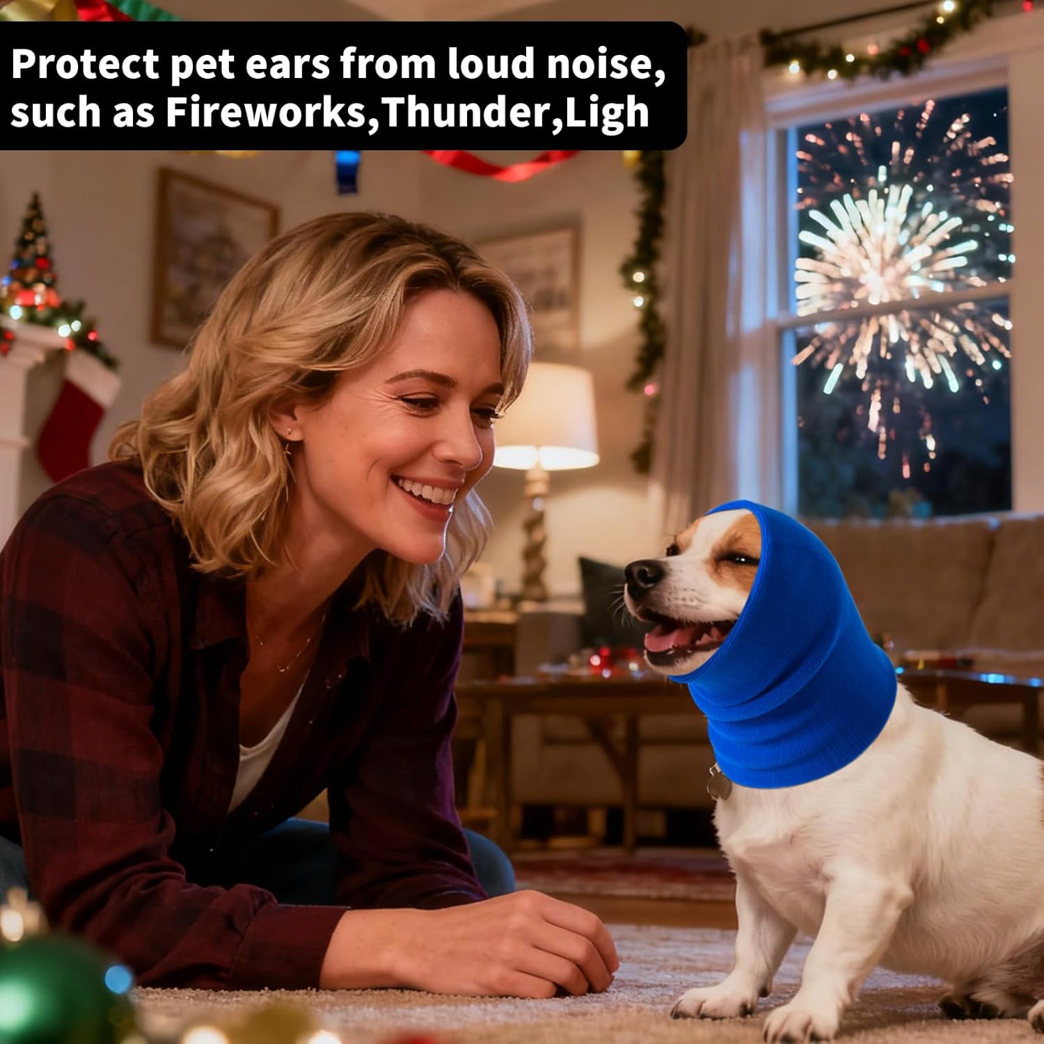 3Pack Dog Calming Hoodie for Small to Large Dogs High Elastic Pet Anxiety Relief Ear Wrap Cat Calming