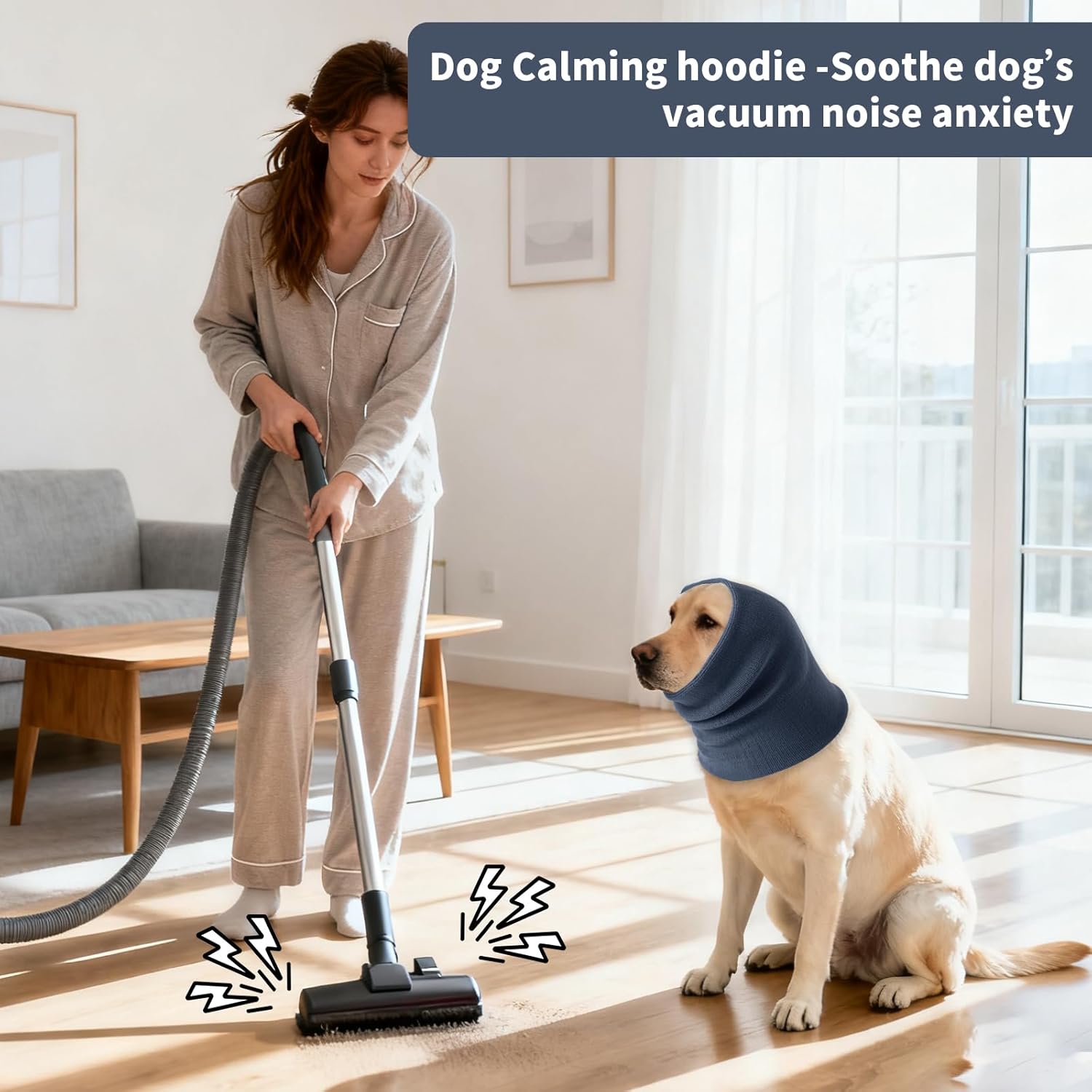 3Pack Dog Calming Hoodie for Small to Large Dogs High Elastic Pet Anxiety Relief Ear Wrap Cat Calming