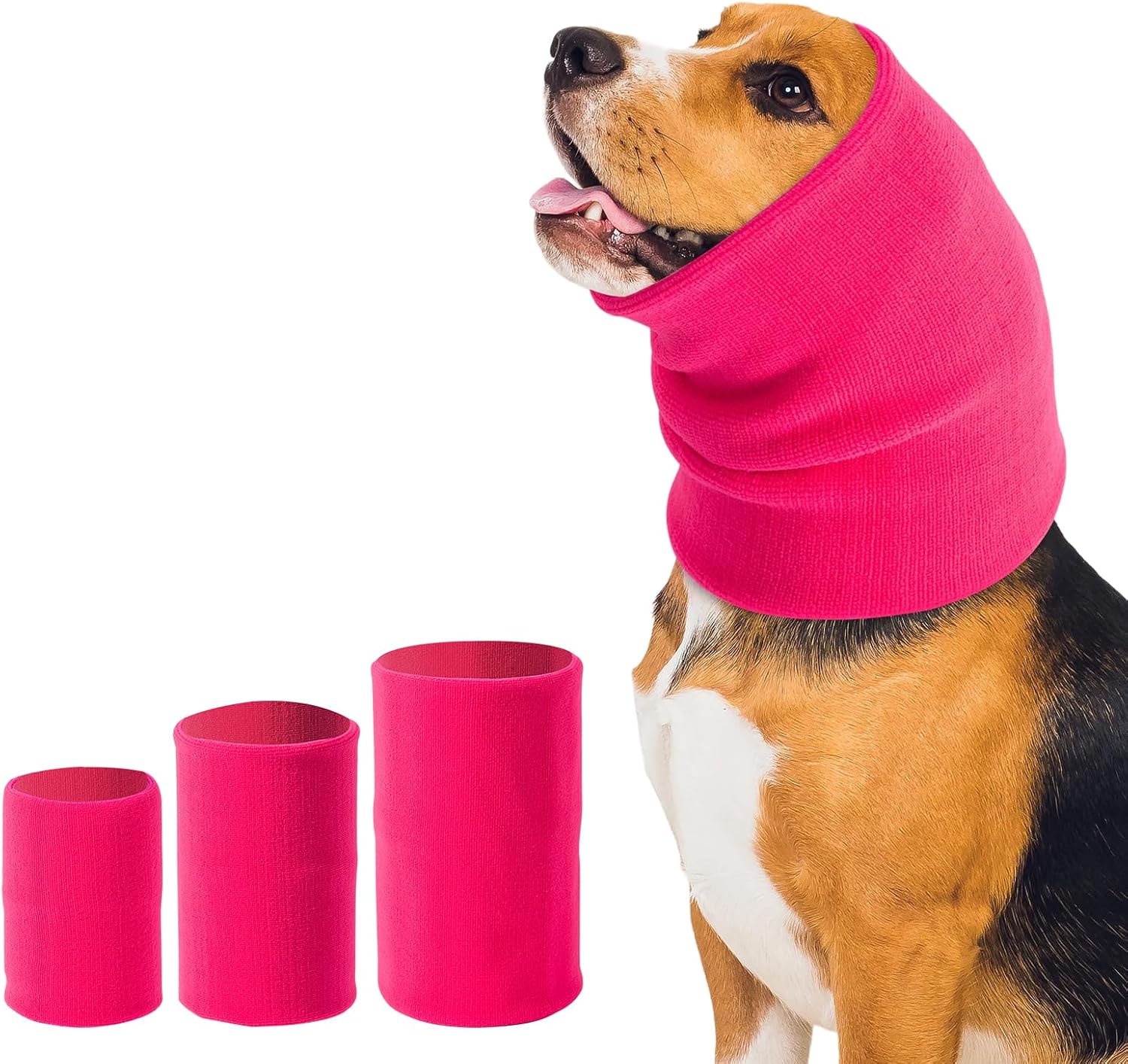 3Pack Dog Calming Hoodie for Small to Large Dogs High Elastic Pet Anxiety Relief Ear Wrap Cat Calming