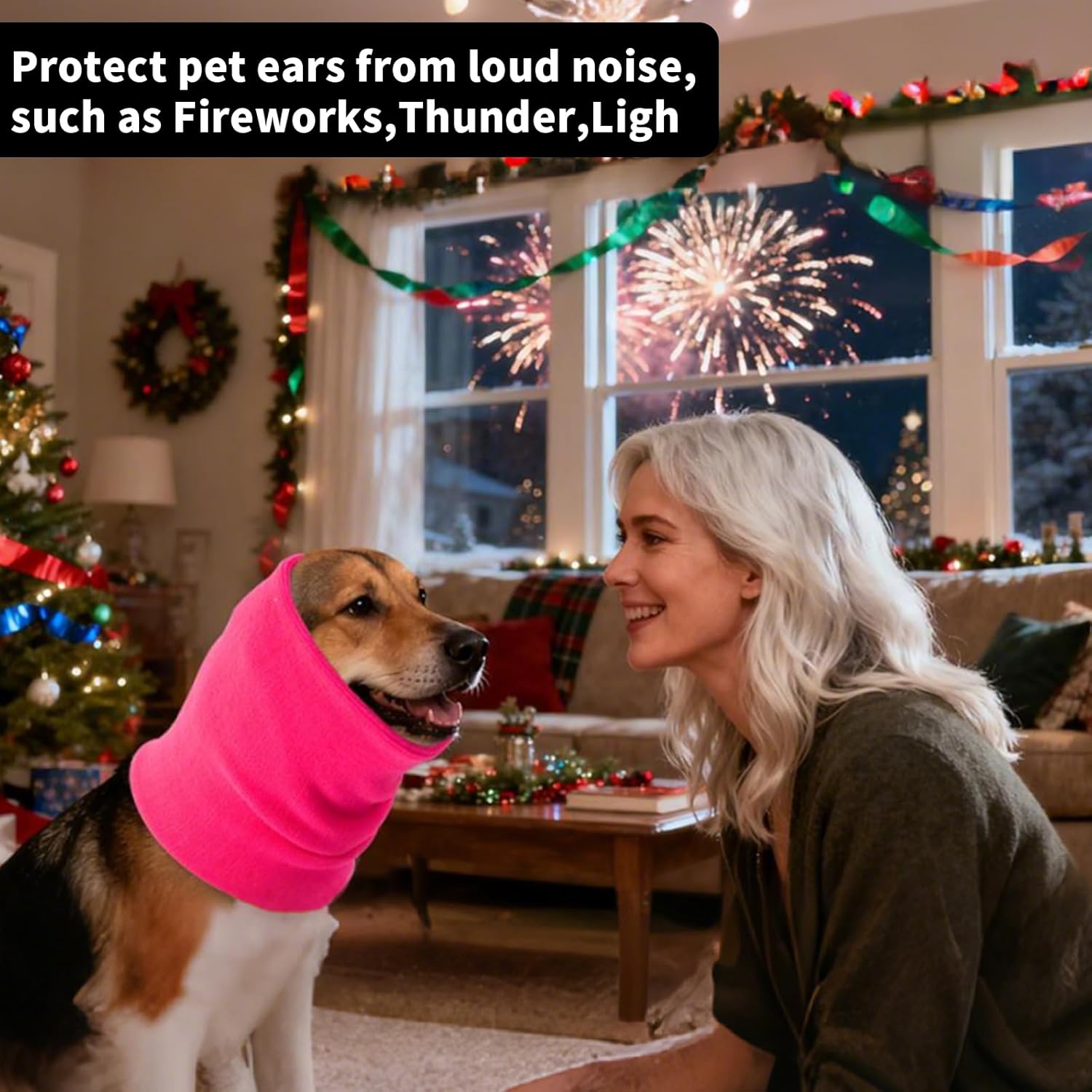 3Pack Dog Calming Hoodie for Small to Large Dogs High Elastic Pet Anxiety Relief Ear Wrap Cat Calming