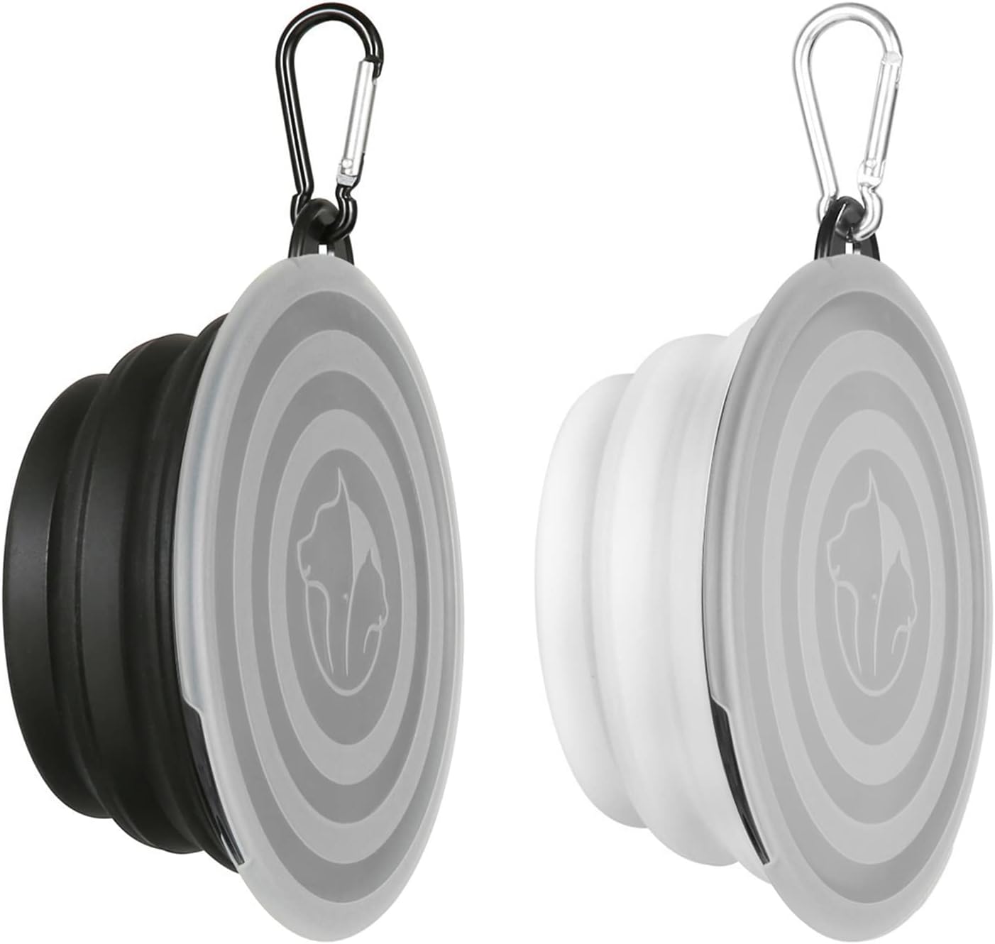 Collapsible Dog Bowl,2 Pack Portable and Foldable Pet Travel Bowls Collapsable Dog Water Feeding Bowl