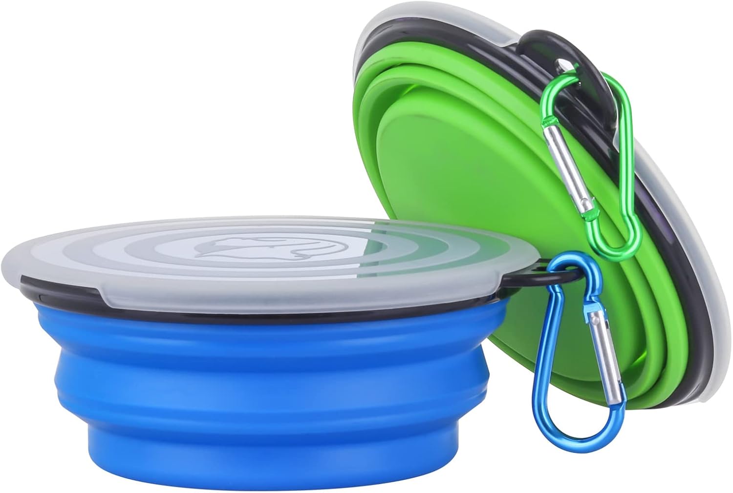 Collapsible Dog Bowl,2 Pack Portable and Foldable Pet Travel Bowls Collapsable Dog Water Feeding Bowl