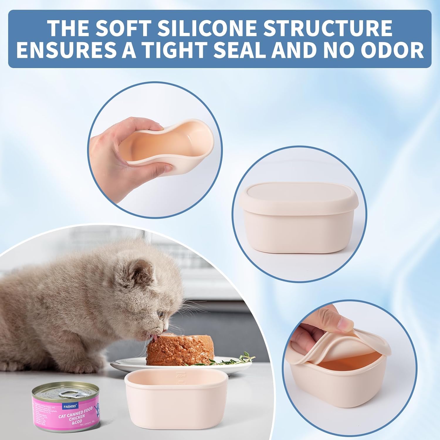 How to Use Silicone Containers to Keep Wet Cat Food Fresh
